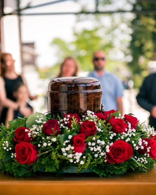 Cérémonie pour une inhumation