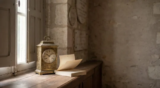 Horloge et calendrier symbolisant le compte a rebours des delais administratifs apres un deces en France